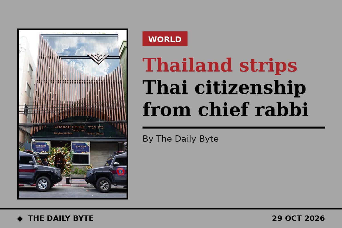Thailand strips Thai citizenship from chief rabbi