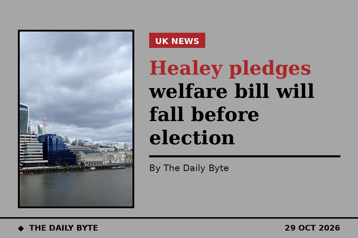 Healey pledges welfare bill will fall before election