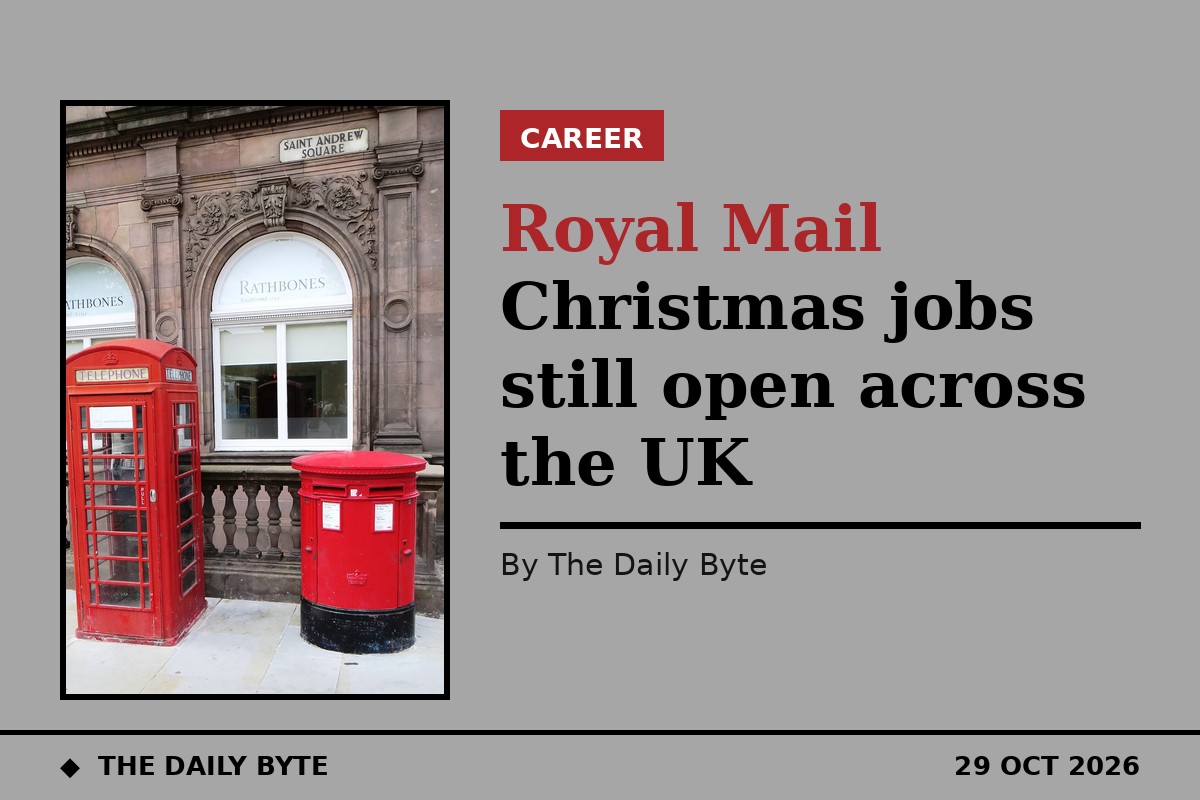 Royal Mail Christmas jobs still open across the UK