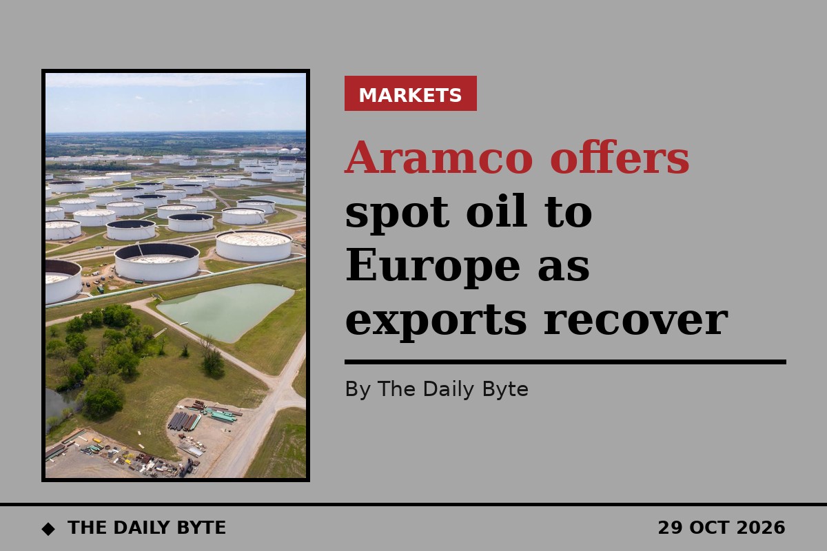 Aramco offers spot oil to Europe as exports recover