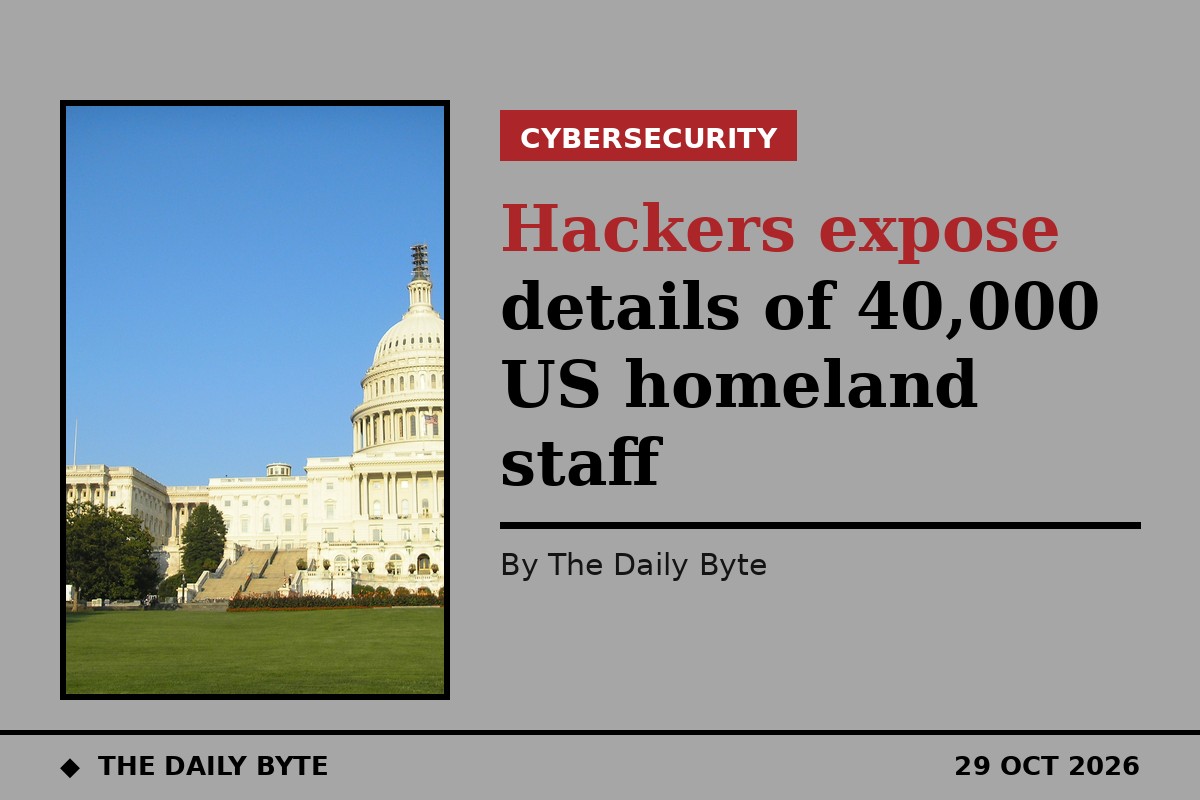 Hackers expose details of 40,000 US homeland staff