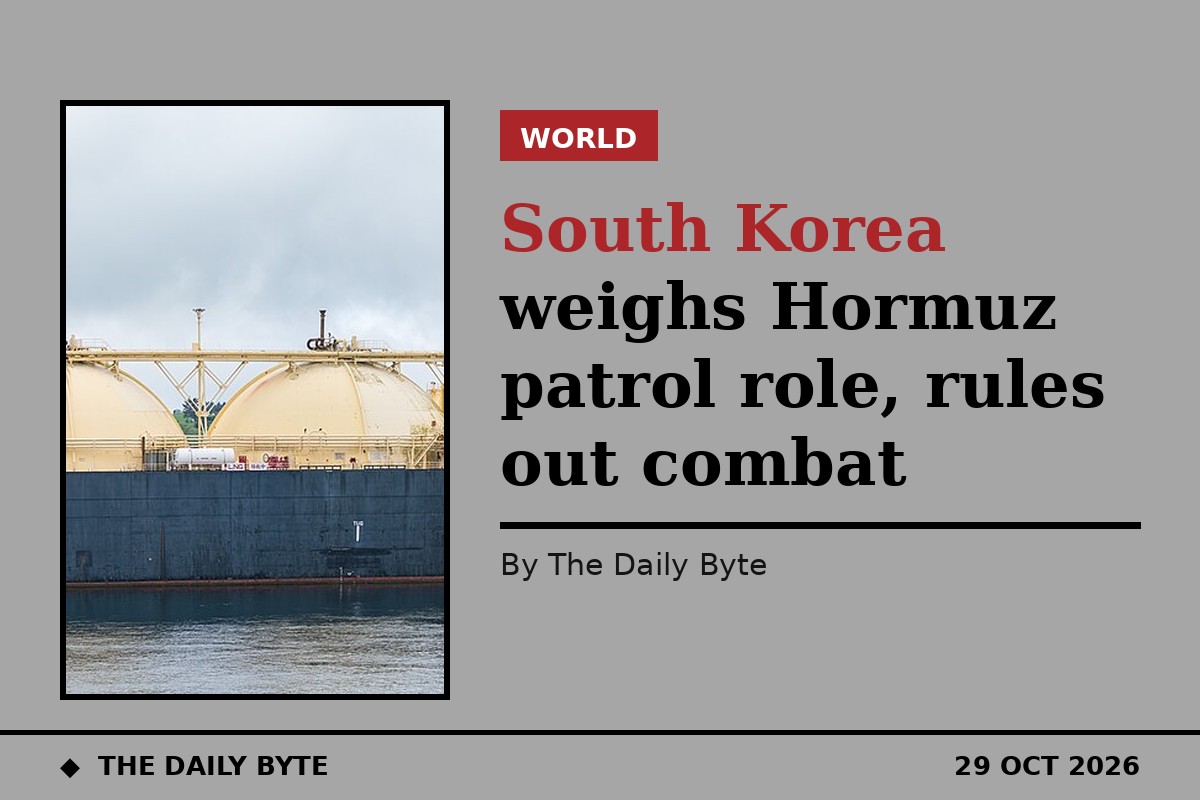 South Korea weighs Hormuz patrol role, rules out combat