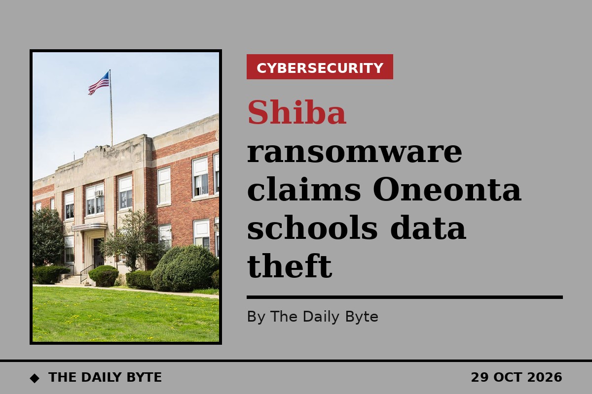 Shiba ransomware claims Oneonta schools data theft