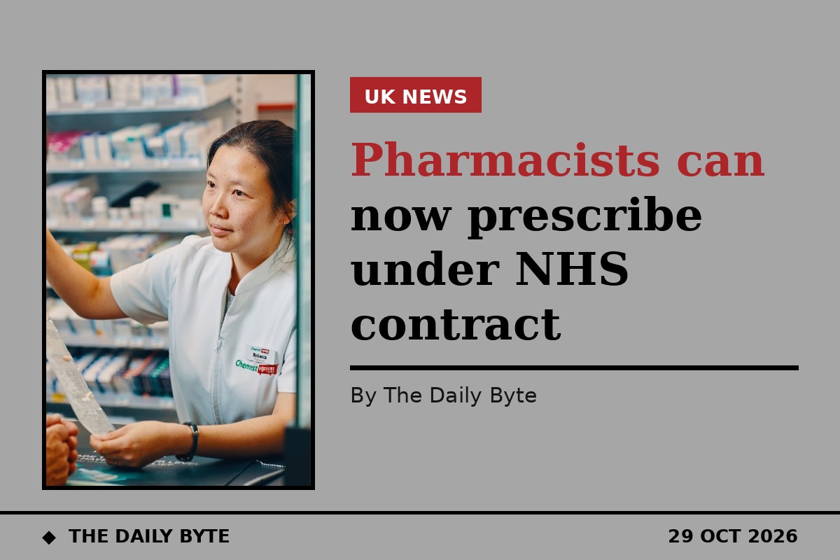 Pharmacists can now prescribe under NHS contract