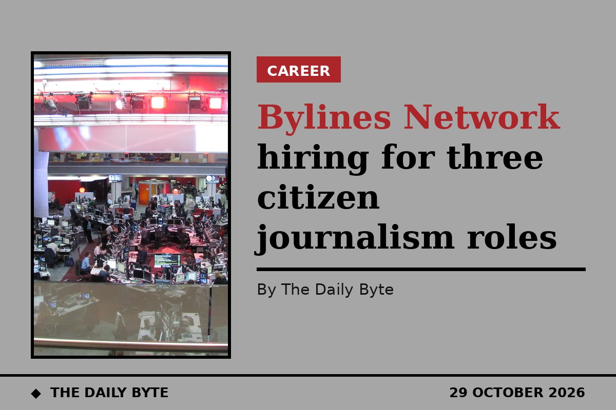 Bylines Network hiring for three citizen journalism roles
