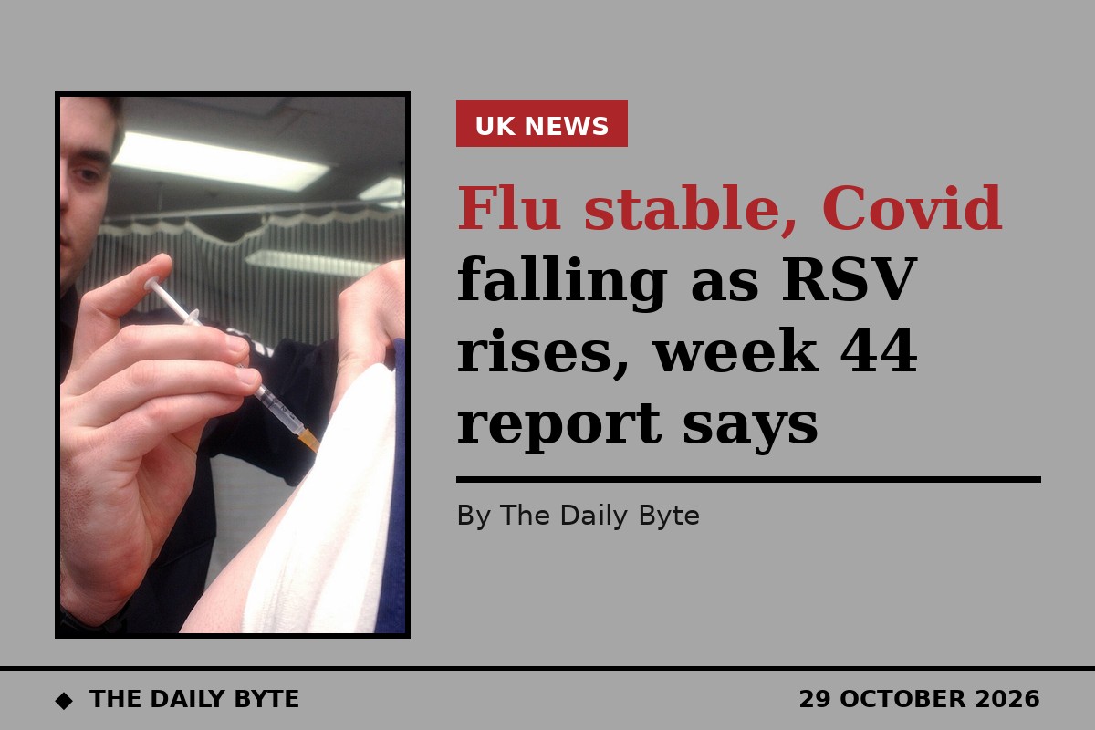 Flu stable, Covid falling as RSV rises, week 44 report says