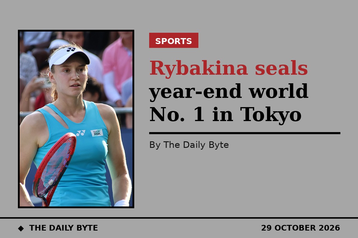 Rybakina seals year-end world No. 1 in Tokyo