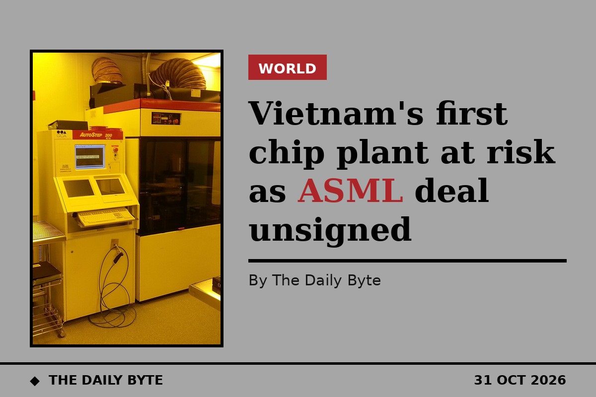 Vietnam's first chip plant at risk as ASML deal unsigned